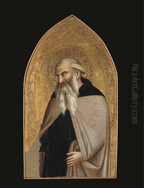 Saint Anthony Abbot Oil Painting by Taddeo Gaddi