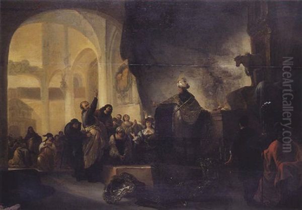 L'adoration Du Veau D'or by Adriaen Gael the Younger