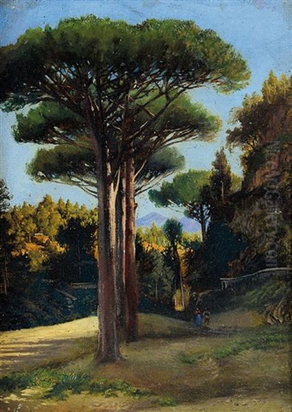 La Pineta Oil Painting by Enrico Gaeta