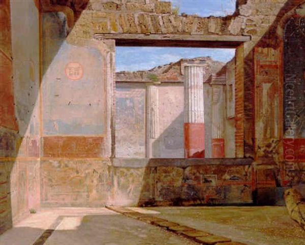 Hus I Pompei Oil Painting by Enrico Gaeta