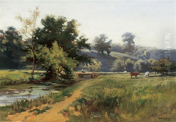 Don River Scene Oil Painting by Robert Ford Gagen