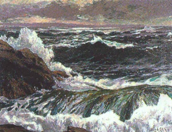 Clearing After A Gale Oil Painting by Robert Ford Gagen