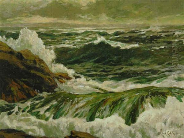 Clearing After A Gale Oil Painting by Robert Ford Gagen