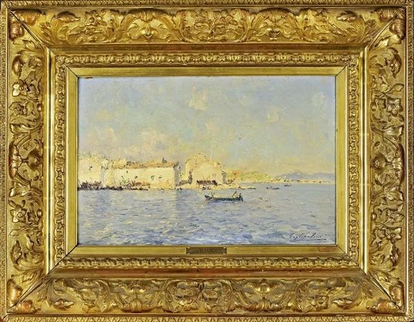 Port Meridional Oil Painting by Julien Gustave Gagliardini