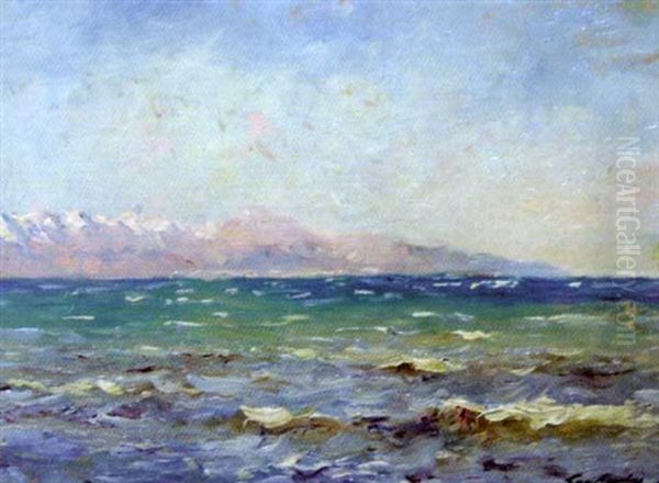 Bord De Mer Oil Painting by Julien Gustave Gagliardini