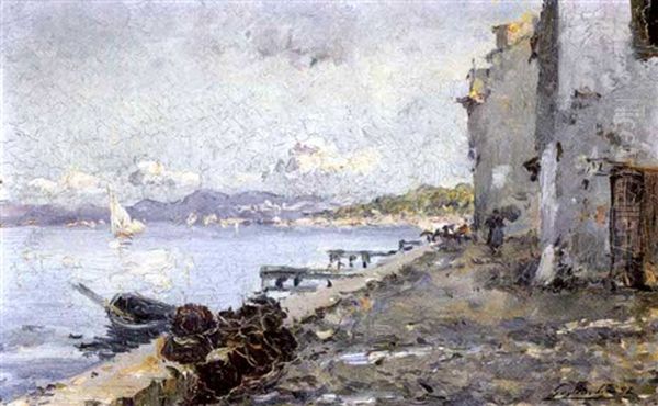 Port Du Midi Oil Painting by Julien Gustave Gagliardini