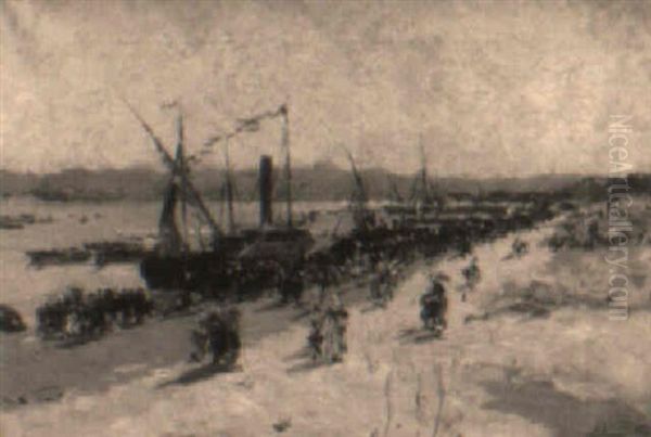 Bateaux De Plaisance A Quai A Toulon by Julien Gustave Gagliardini