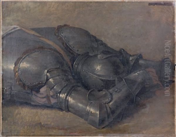 Le Cuirassier Couche Oil Painting by Benigne Gagneraux