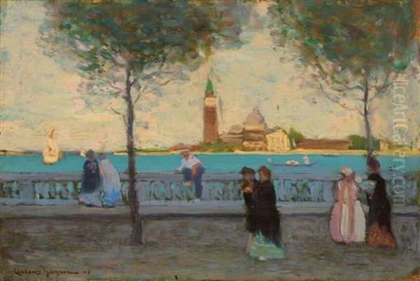 Late Afternoon, Venice Oil Painting by Clarence Alphonse Gagnon