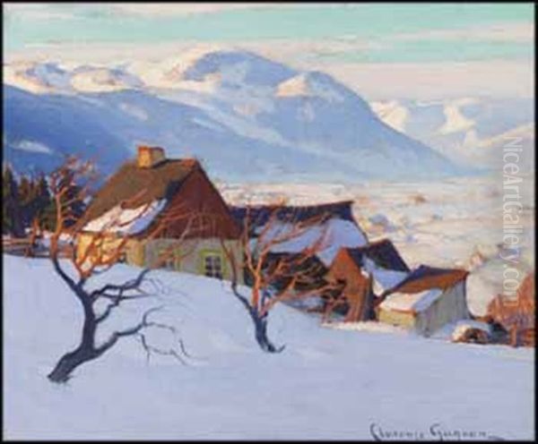 Paysage De Charlevoix Oil Painting by Clarence Alphonse Gagnon