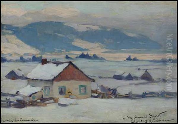 Souvenir Du Canada Oil Painting by Clarence Alphonse Gagnon