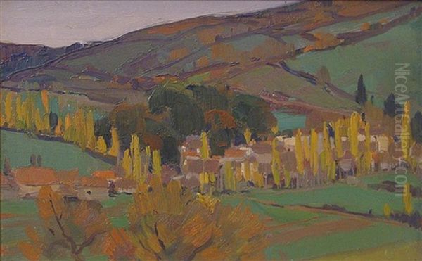 Autumne - France Oil Painting by Clarence Alphonse Gagnon