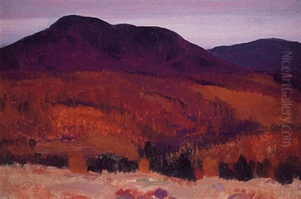 Laurentides En Automne, Charlevoix Oil Painting by Clarence Alphonse Gagnon