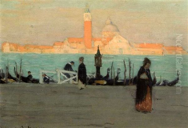 Venise Oil Painting by Clarence Alphonse Gagnon