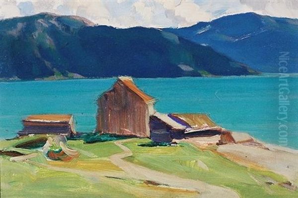 Ranafjord, Norway Oil Painting by Clarence Alphonse Gagnon