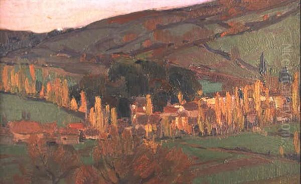 Automne, France Oil Painting by Clarence Alphonse Gagnon