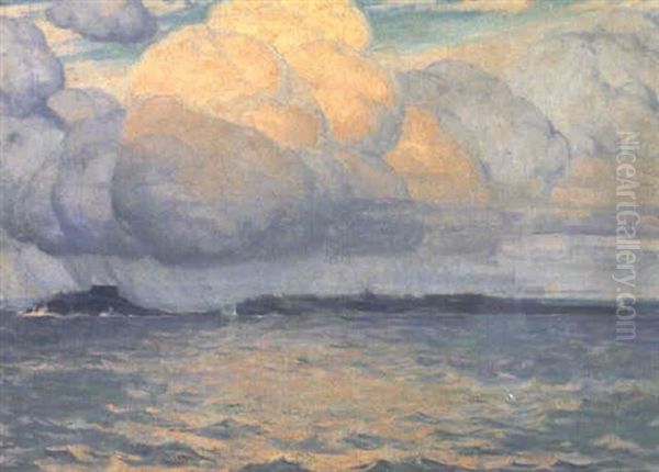 Thunder Clouds, St. Malo Oil Painting by Clarence Alphonse Gagnon