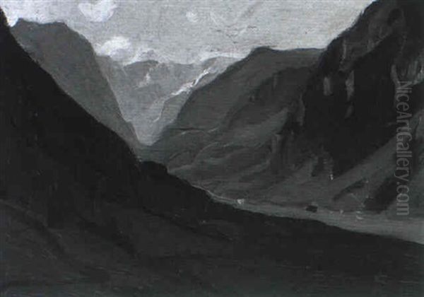 Valle Du Linthal, Suisse by Clarence Alphonse Gagnon