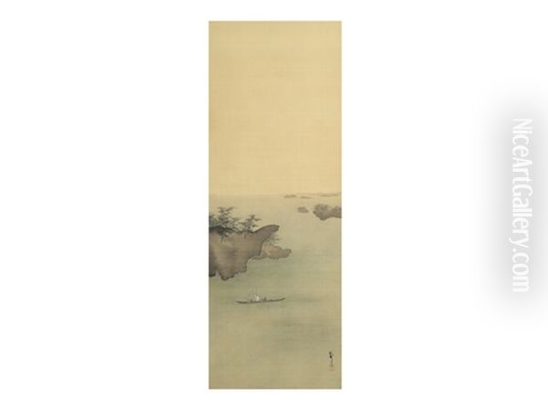 Landscape Of Matsushima Oil Painting by Hashimoto Gaho