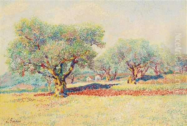 Paysage Provencal Oil Painting by Louis Gaidan