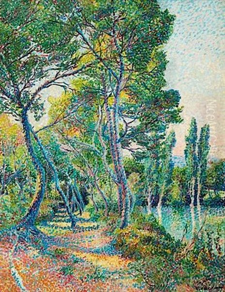 Sous-bois Oil Painting by Louis Gaidan