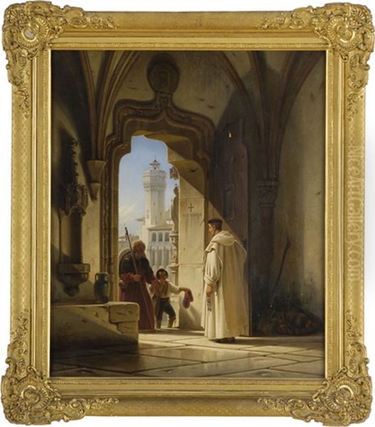 Der Eingang Von St. Nicolai In Cordoba Oil Painting by Wilhelm Gail