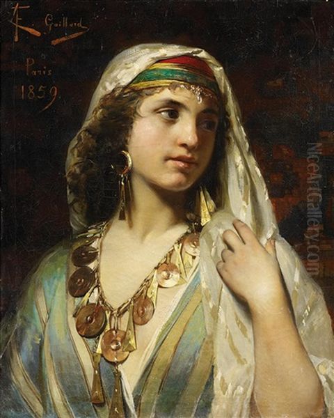 Orientalin Oil Painting by Claude Ferdinand Gaillard