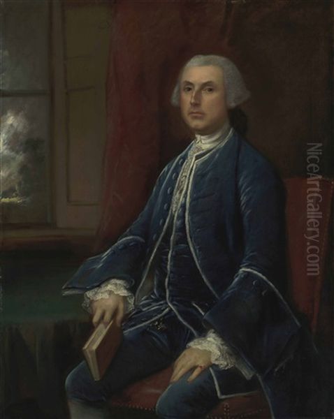 Portrait Of A Gentleman, Three-quarter-length Oil Painting by Thomas Gainsborough