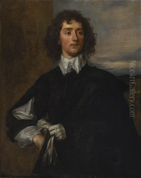 Portrait Of Thomas Hanmer, After Anthony Van Dyck Oil Painting by Thomas Gainsborough