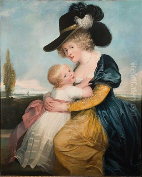 Woman With Child Oil Painting by Thomas Gainsborough