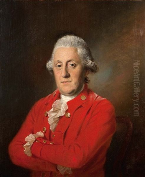 Portrait D'homme A La Veste Rouge Oil Painting by Thomas Gainsborough