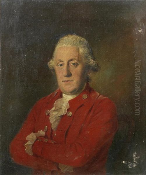 Portrait Of A Gentleman, Bust-length, In Red Costume by Thomas Gainsborough