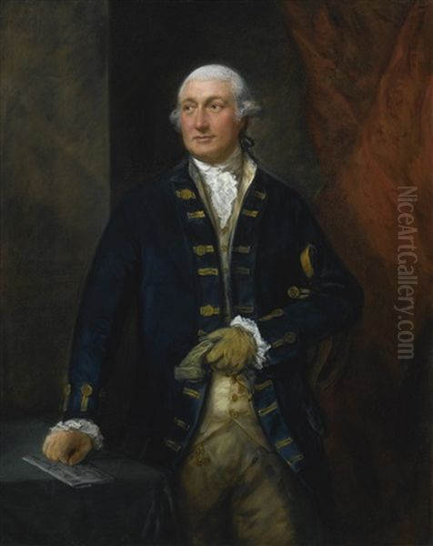 Portrait Of Admiral Lord Graves, 1st Baron Graves Of Gravesend Oil Painting by Thomas Gainsborough