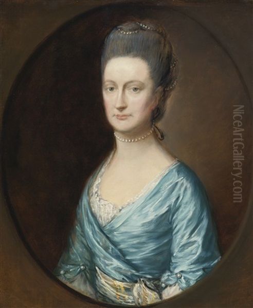 Portrait Of Lady Fludyer Oil Painting by Thomas Gainsborough