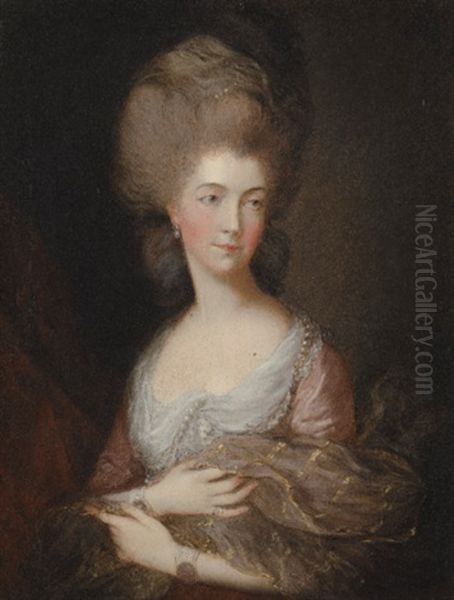 Portrait Of Mrs. Horton, Nee Luttrell, Later Duchess Of Cumberland Oil Painting by Thomas Gainsborough