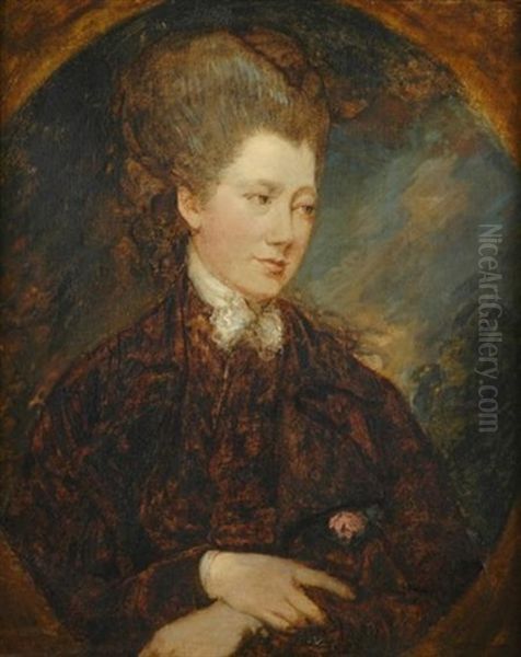 Portrait Of Margaret Georgiana, First Countess Spencer Oil Painting by Thomas Gainsborough