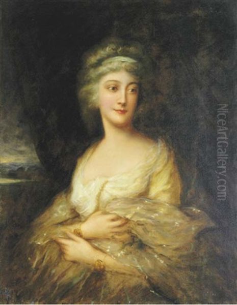 Portrait Of Mrs Horton, Nee Anne Luttrell, (1743-1808), Later Duchess Of Cumberland Oil Painting by Thomas Gainsborough