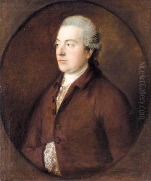 Portrait Of Francis Bennett Of Cadbury Court by Thomas Gainsborough