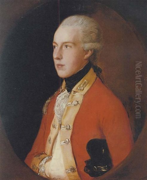 Portrait Of Captain John Stanley In The Uniform Of The 20th Regiment Of Foot Oil Painting by Thomas Gainsborough