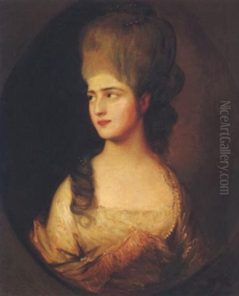 Portrait Einer Dame Oil Painting by Thomas Gainsborough