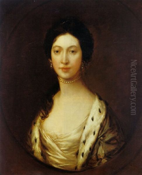 Portrait Of Ann Witham, Mrs. Philip Howard Oil Painting by Thomas Gainsborough