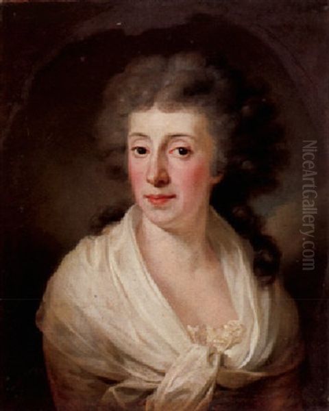 Bildnis Einer Frau Mit Weissem Foulard Oil Painting by Thomas Gainsborough