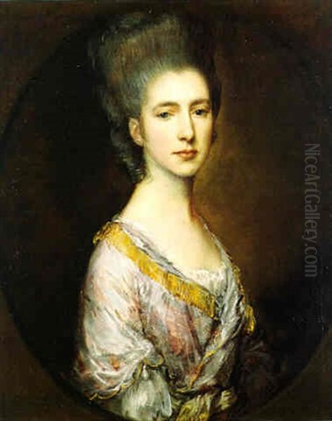 Portrait Of Frances, Mrs. Alexander Champion by Thomas Gainsborough