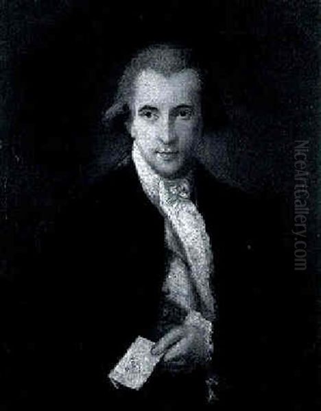 Portrait Of A Gentleman, Half Length, Holding A Letter Oil Painting by Thomas Gainsborough