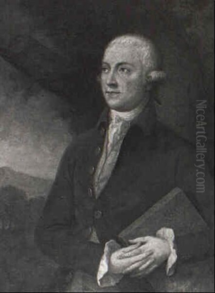 Portrait Of Thomas Pennant, Earl Of Denby, Holding A Legal  Tome Oil Painting by Thomas Gainsborough