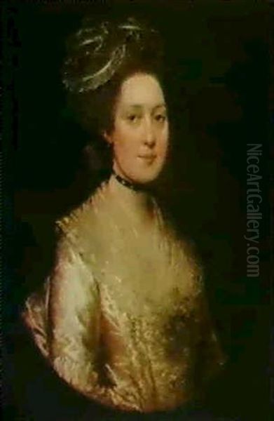 Portrait Of Sarah Langston Oil Painting by Thomas Gainsborough