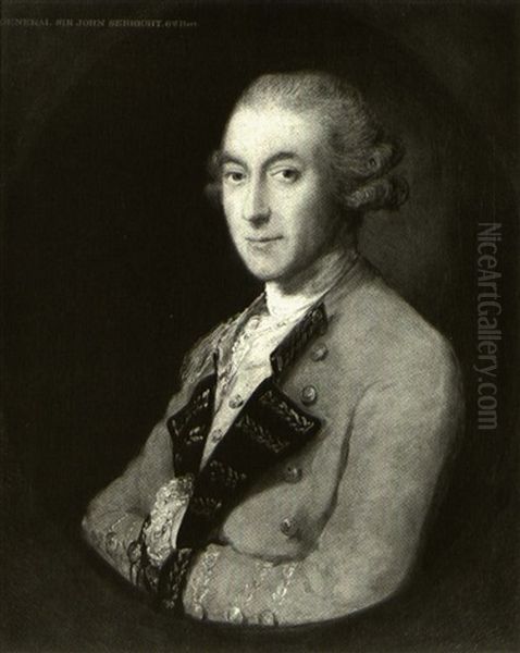 Portrait Of General Sir John Sebright, Bt. Oil Painting by Thomas Gainsborough