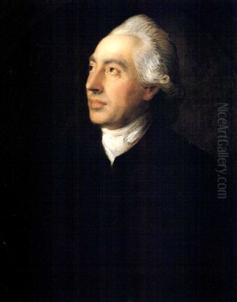 Portrait Of The Rev. Humphrey Gainsborough, Brother Of The Artist Oil Painting by Thomas Gainsborough