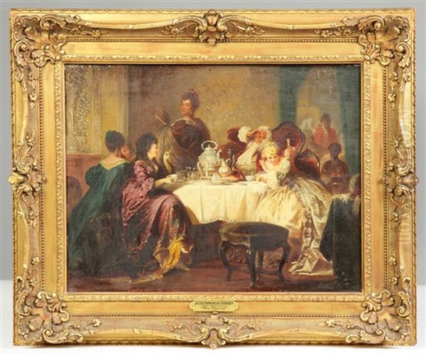 The Party Oil Painting by Jakob Emanuel Gaisser