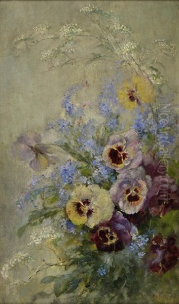 Blumenstillleben Oil Painting by Gioacchino Galbusera